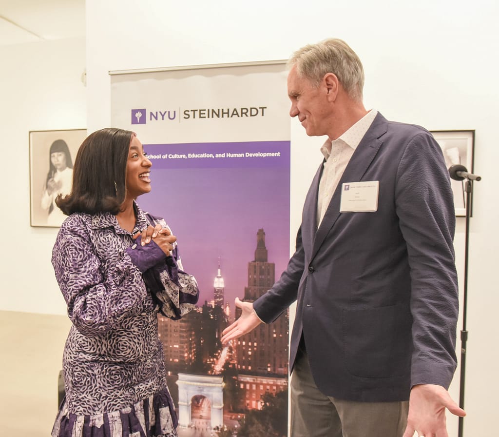 Florence Otedola at the New York University and Steinhardt