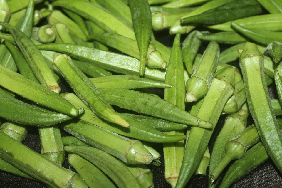 Ogbono soup is thicker with Okra