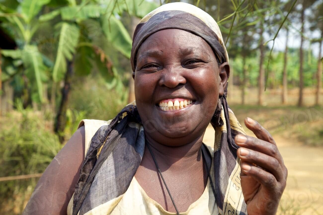 Happy African woman. Credit: Brant