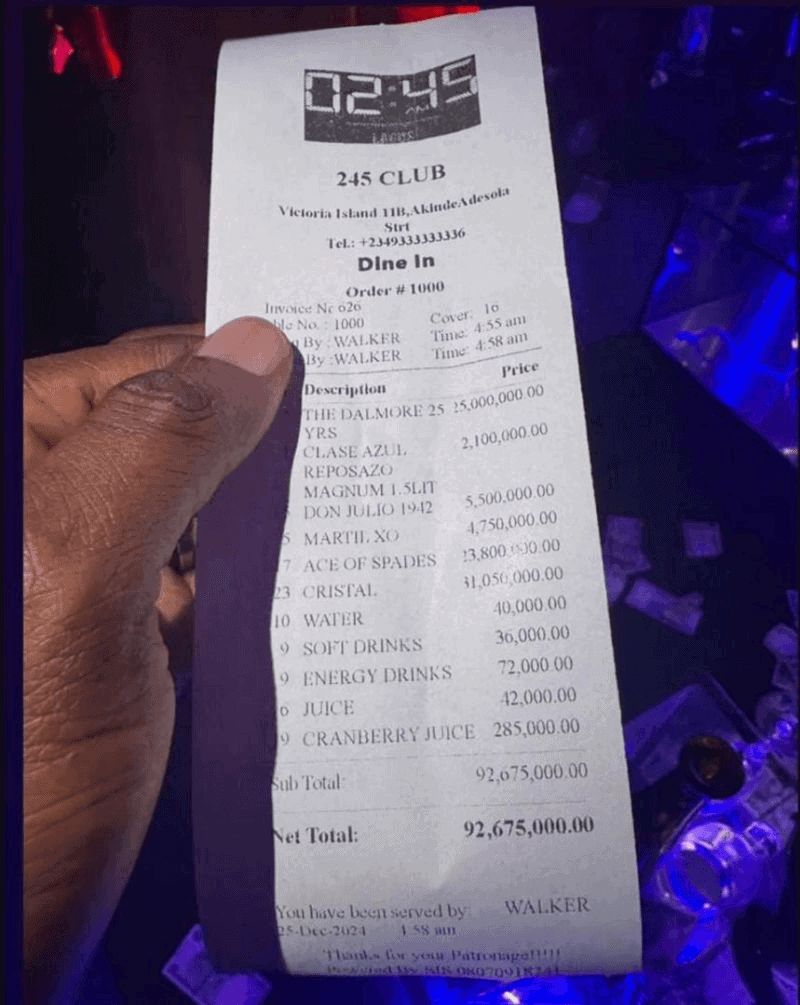 92 Million Naira in One Night for Detty December!!!