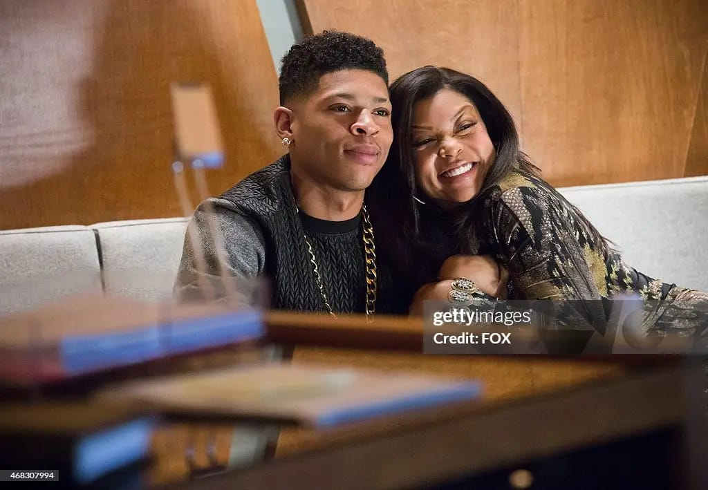 EMPIRE: Hakeem (Bryshere Gray, L) and Cookie (Taraji P. Henson, R) share a moment in the "The Lyon's Roar" episode of EMPIRE airing Wednesday, Feb. 25 (9:01-10:00 PM ET/PT) on FOX. (Photo by FOX Image Collection via Getty Images)